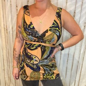 Funky, Long, Silk Tank